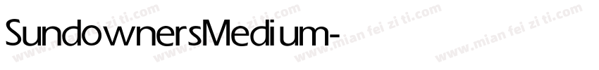 Sundowners Medium字体转换